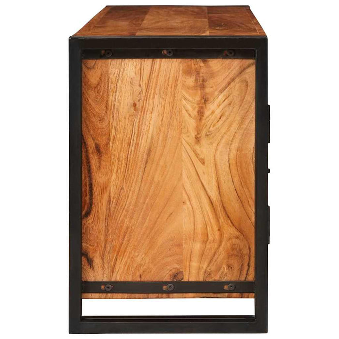 Cabinet TV cu raft Maro 120 x 33 x 50 cm lemn masiv de acacia - WALTI WALTI