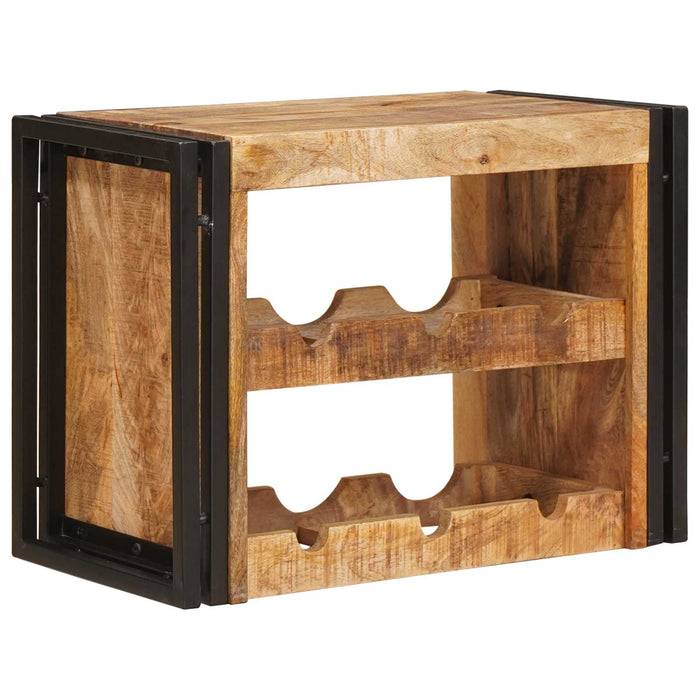 Raft pentru vin 60 x 45 x 33 cm Lemn de Mango Solid și Şlefuit - WALTI WALTI
