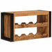 Raft pentru vin 80 x 45 x 33 cm Lemn de Mango Solid și Şlefuit - WALTI WALTI