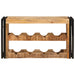 Raft pentru vin 80 x 45 x 33 cm Lemn de Mango Solid și Şlefuit - WALTI WALTI