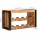 Raft pentru vin 80 x 45 x 33 cm Lemn de Mango Solid și Şlefuit - WALTI WALTI