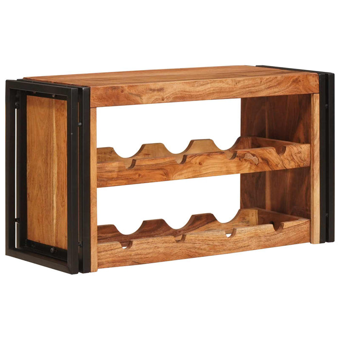 Raft pentru vin Maro 80 x 45 x 33 cm Lemn Solid de Acacia - WALTI WALTI