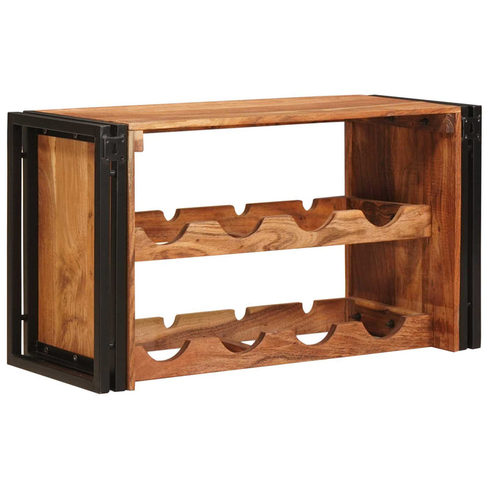 Raft pentru vin Maro 80 x 45 x 33 cm Lemn Solid de Acacia - WALTI WALTI