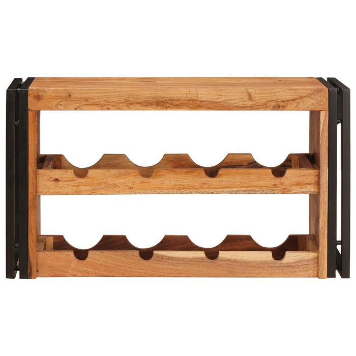 Raft pentru vin Maro 80 x 45 x 33 cm Lemn Solid de Acacia - WALTI WALTI