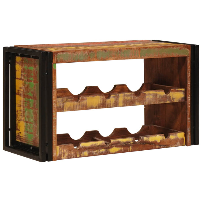 Raft pentru vin Maro 80 x 45 x 33 cm Lemn recuperat solid - WALTI WALTI