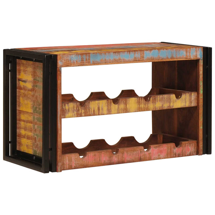 Raft pentru vin Maro 80 x 45 x 33 cm Lemn recuperat solid - WALTI WALTI