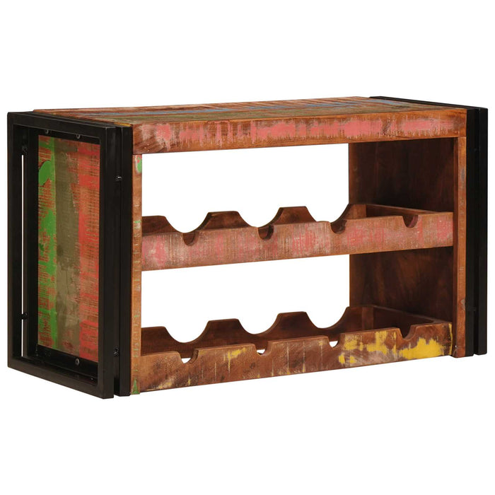 Raft pentru vin Maro 80 x 45 x 33 cm Lemn recuperat solid - WALTI WALTI