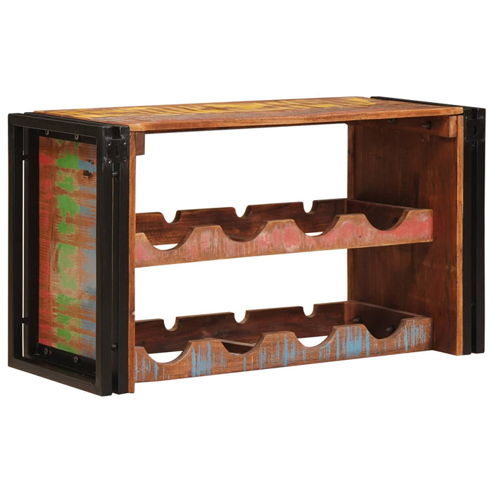 Raft pentru vin Maro 80 x 45 x 33 cm Lemn recuperat solid - WALTI WALTI