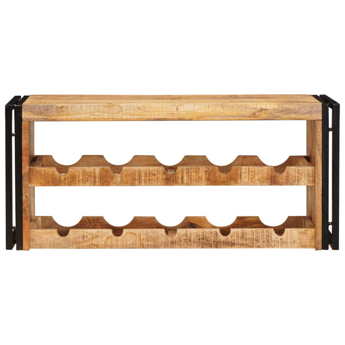 Raft pentru vin 100 x 45 x 33 cm Lemn de Mango Solid și Şlefuit - WALTI WALTI