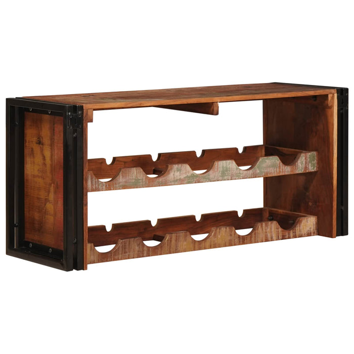 Raft pentru vin Maro 100 x 45 x 33 cm Lemn recuperat solid - WALTI WALTI