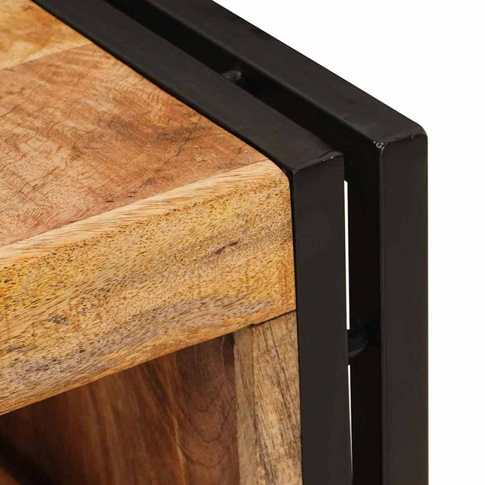 Raft pentru vin 100 x 45 x 33 cm Lemn de Mango Solid și Şlefuit - WALTI WALTI
