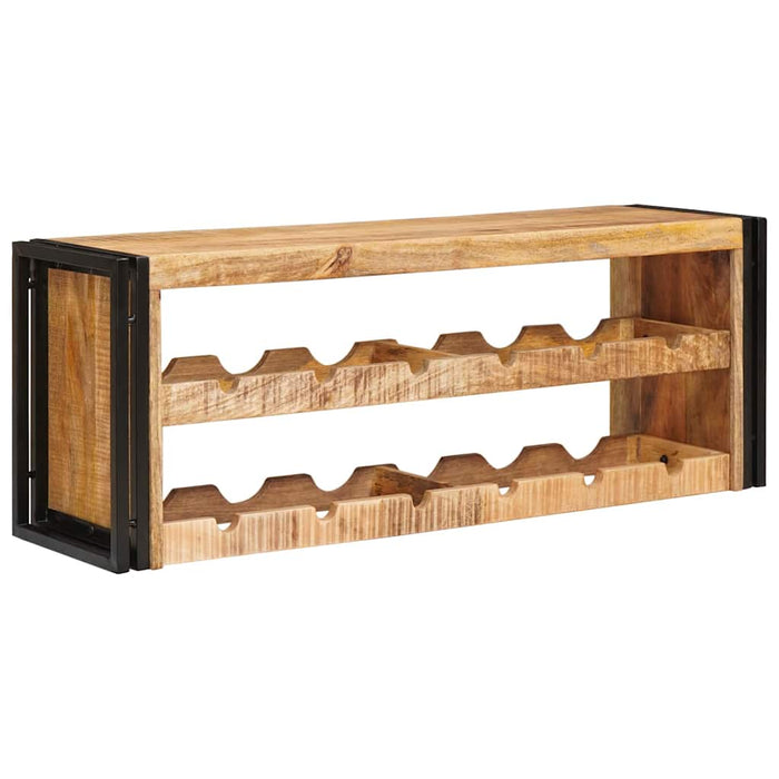 Raft pentru vin 100 x 45 x 33 cm Lemn de Mango Solid și Şlefuit - WALTI WALTI