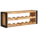 Raft pentru vin 100 x 45 x 33 cm Lemn de Mango Solid și Şlefuit - WALTI WALTI