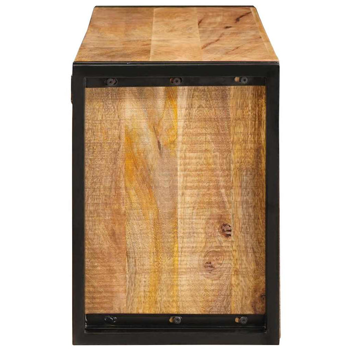 Raft pentru vin 100 x 45 x 33 cm Lemn de Mango Solid și Şlefuit - WALTI WALTI