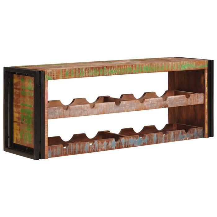 Raft pentru vin Maro 120 x 45 x 33 cm Lemn recuperat solid - WALTI WALTI