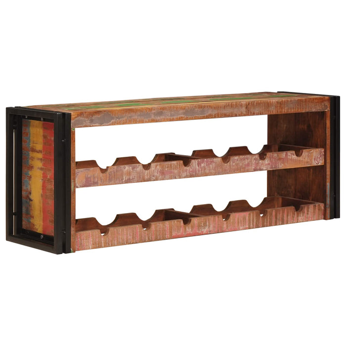 Raft pentru vin Maro 120 x 45 x 33 cm Lemn recuperat solid - WALTI WALTI