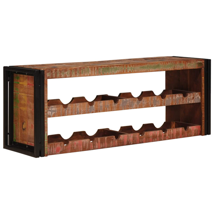 Raft pentru vin Maro 120 x 45 x 33 cm Lemn recuperat solid - WALTI WALTI