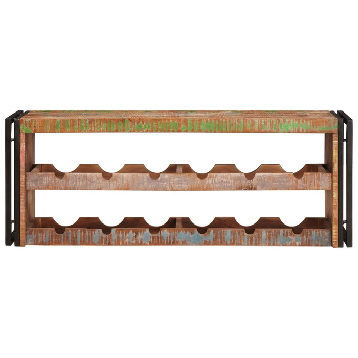 Raft pentru vin Maro 120 x 45 x 33 cm Lemn recuperat solid - WALTI WALTI