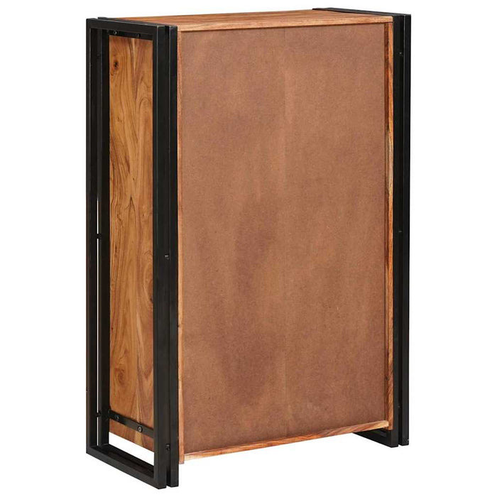 Highboard cu Uși Maro Lemn masiv de acacia și metal - WALTI WALTI