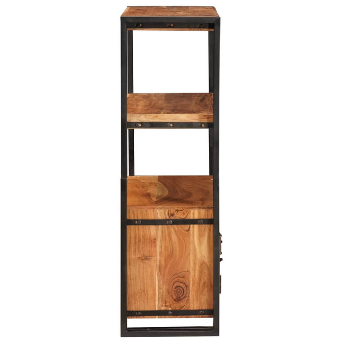 Raft cu uși Maro 72 x 33 x 110 cm Lemn masiv de acacia și metal - WALTI WALTI