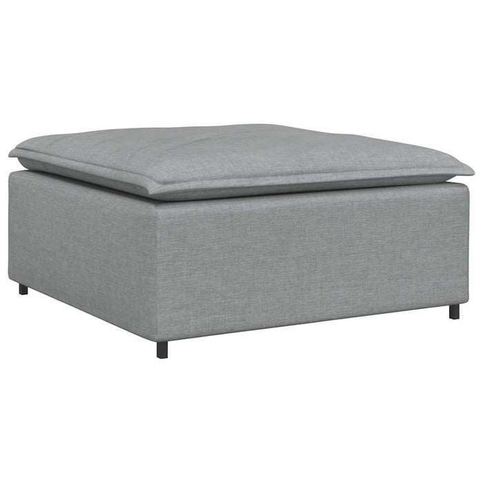 Canapea modulară cu taburet și perne, gri deschis - WALTI WALTI
