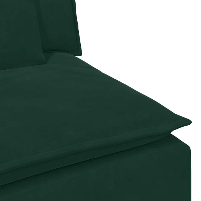 Canapea modulară cu taburet și perne, verde închis - WALTI WALTI
