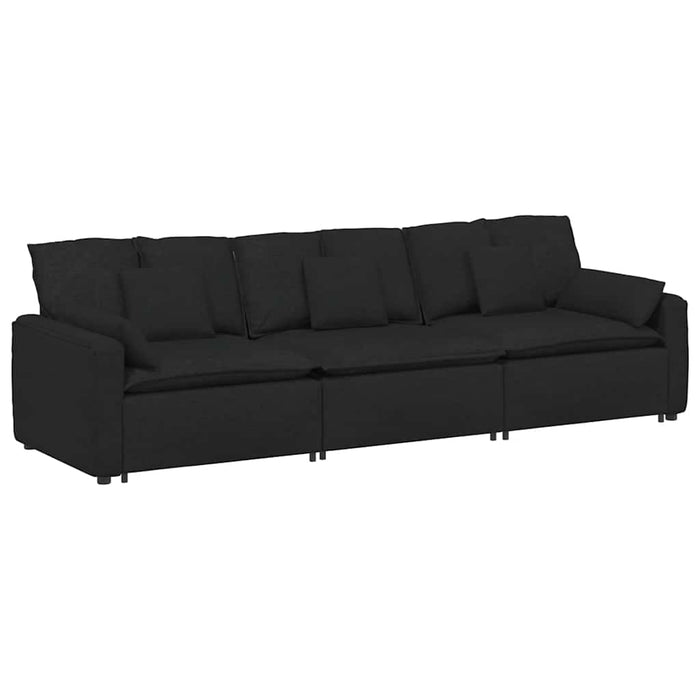 Canapea modulară cu perne, negru - WALTI WALTI