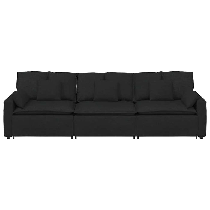 Canapea modulară cu perne, negru - WALTI WALTI