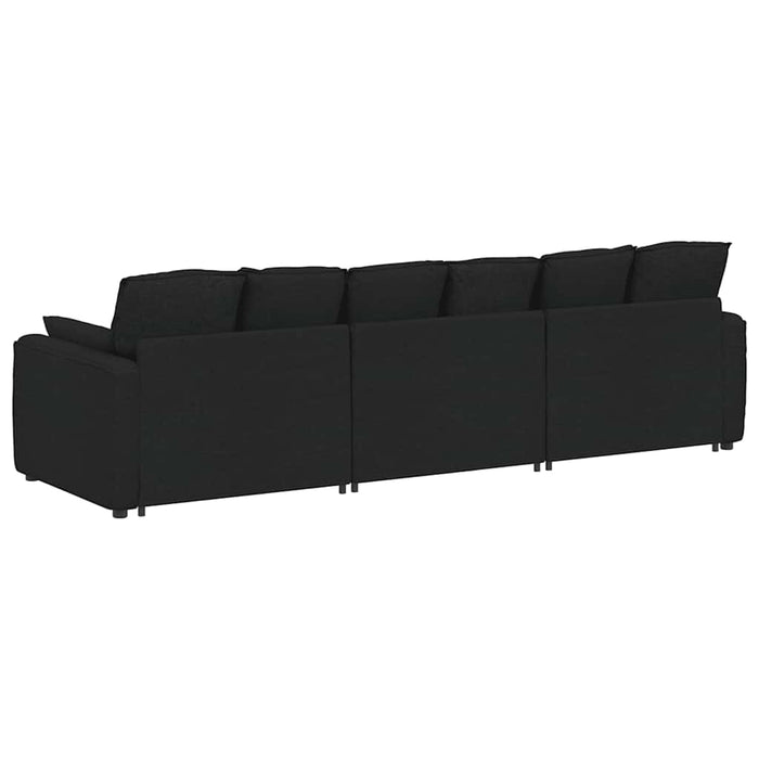 Canapea modulară cu perne, negru - WALTI WALTI