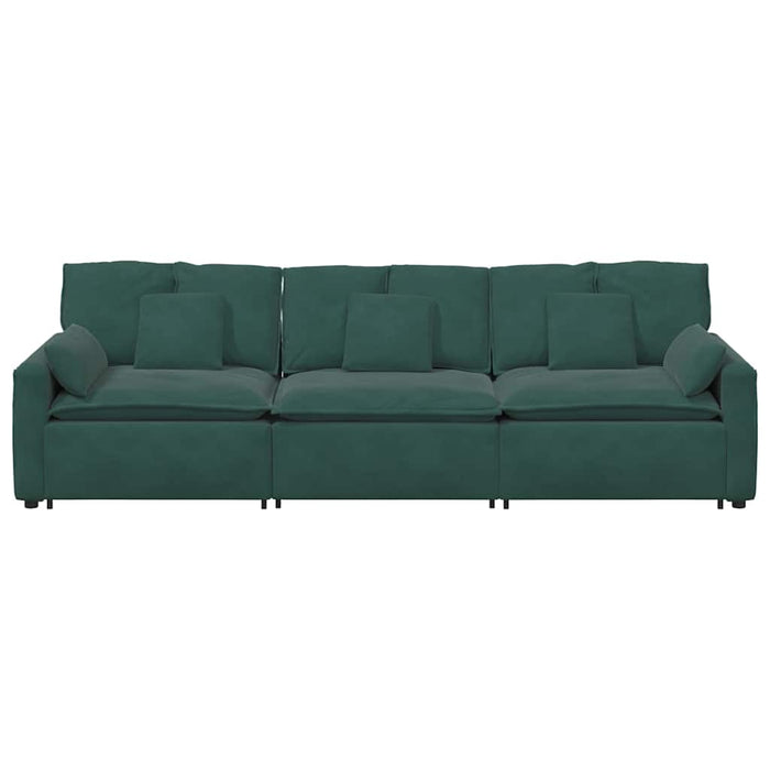 Canapea modulară cu perne, verde închis - WALTI WALTI