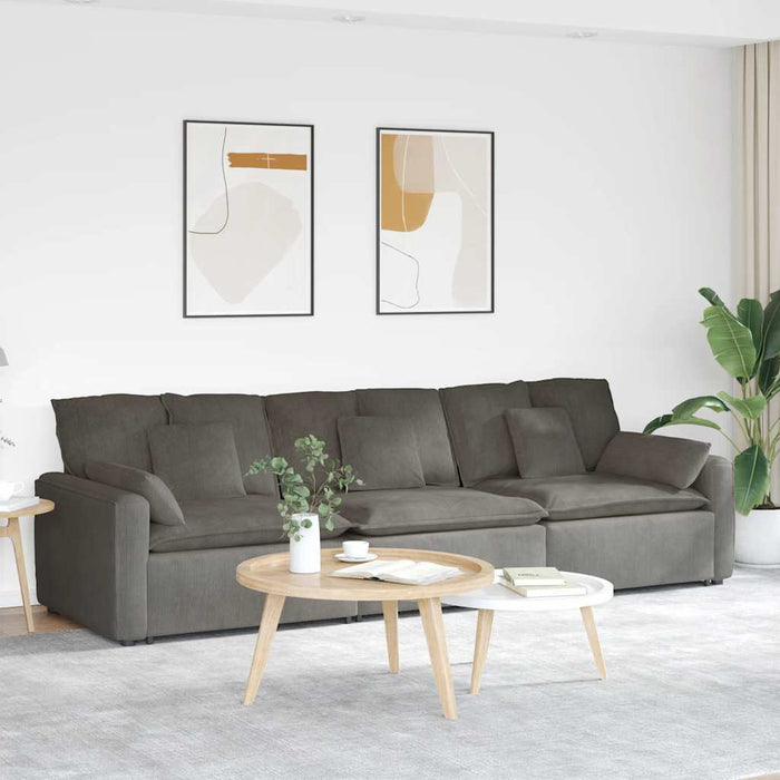 Canapea modulară cu perne, gri deschis - WALTI WALTI