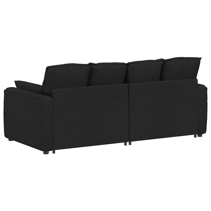 Canapea modulară cu perne, negru - WALTI WALTI