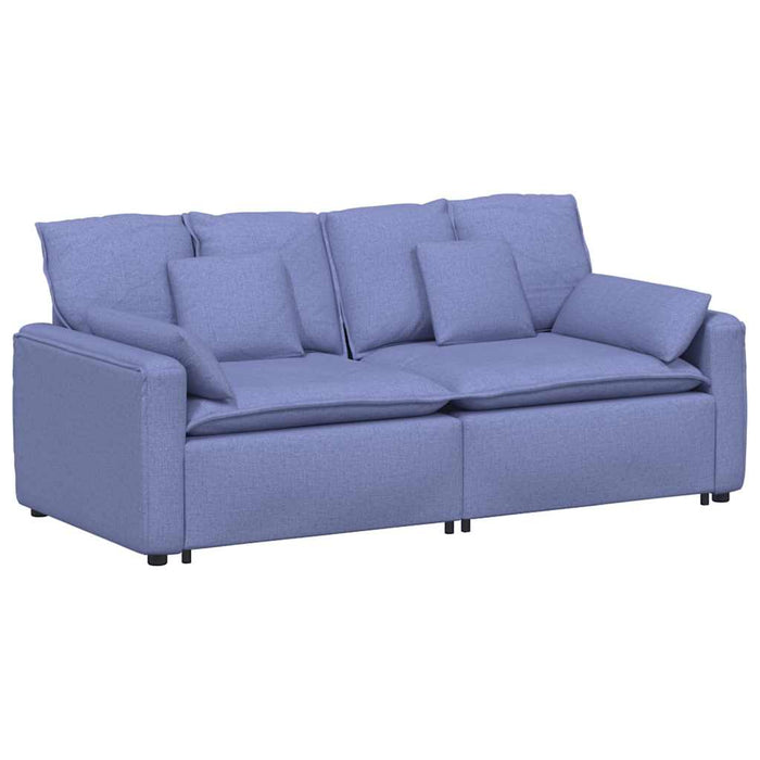 Canapea modulară cu perne, albastru jeans - WALTI WALTI