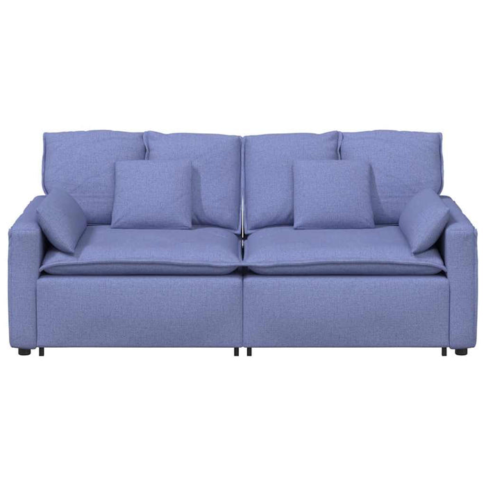 Canapea modulară cu perne, albastru jeans - WALTI WALTI