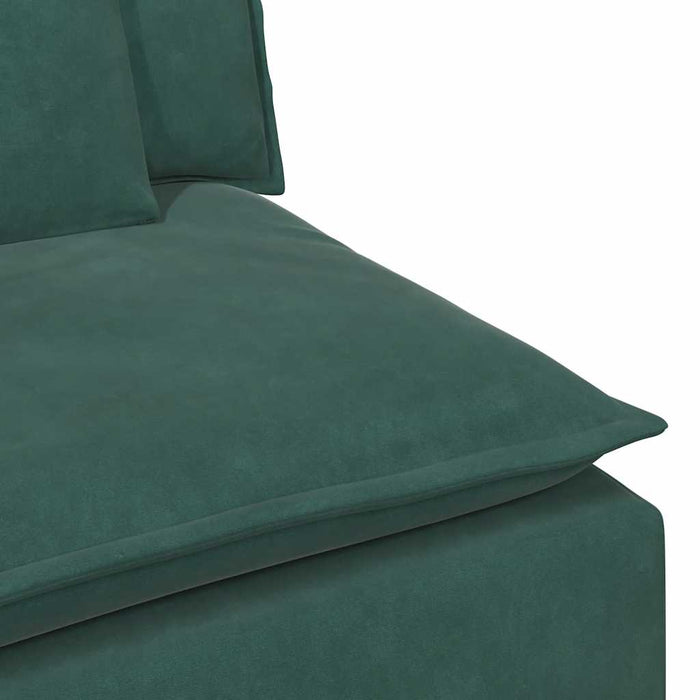 Canapea modulară cu perne, verde închis - WALTI WALTI