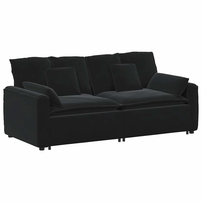 Canapea modulară cu perne, negru - WALTI WALTI