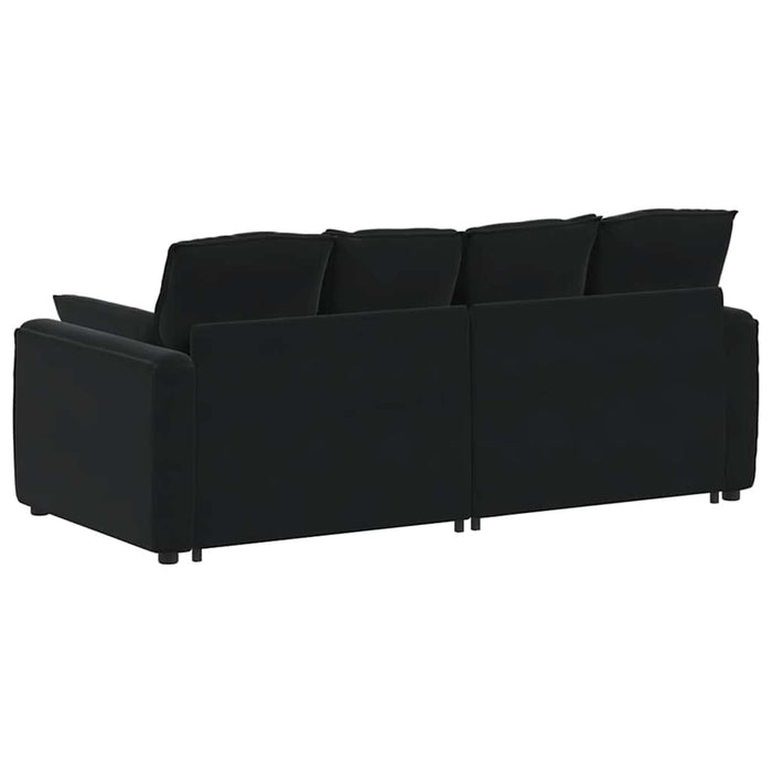 Canapea modulară cu perne, negru - WALTI WALTI