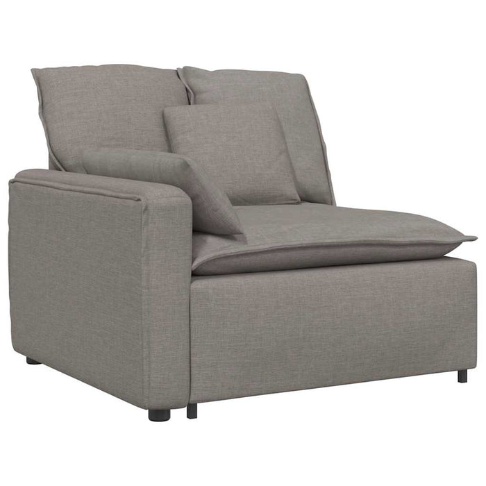 Canapea modulară cu perne, gri taupe, textil - WALTI WALTI