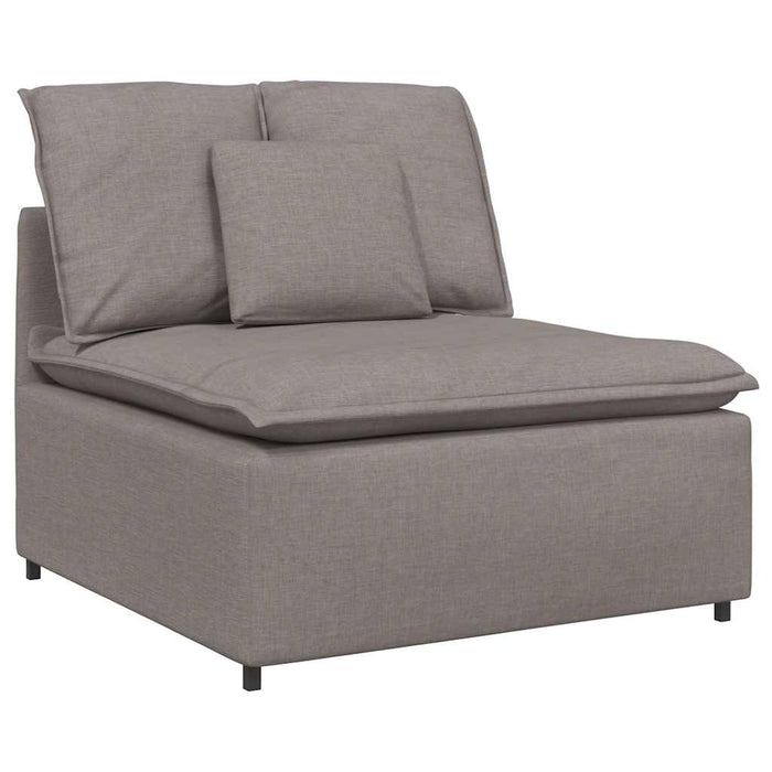 Canapea modulară cu perne, gri taupe, textil - WALTI WALTI