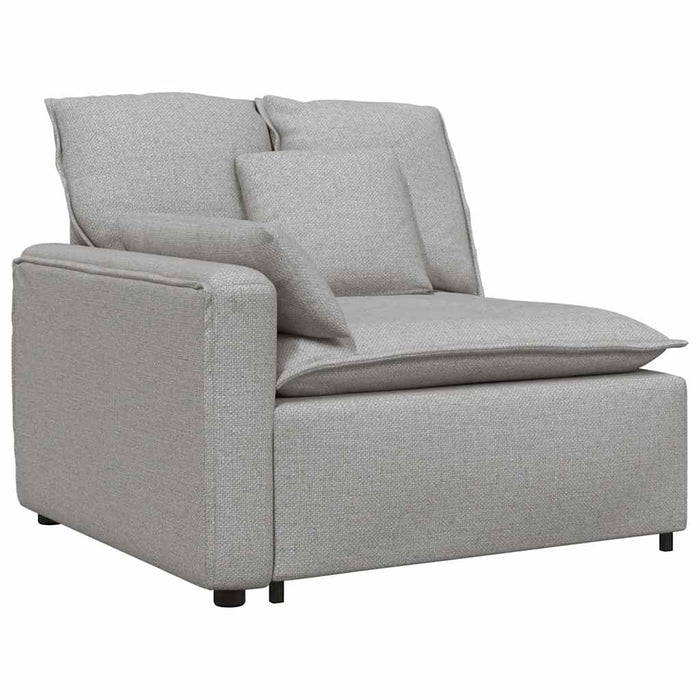 Canapea modulară cu perne, gri nor, textil - WALTI WALTI