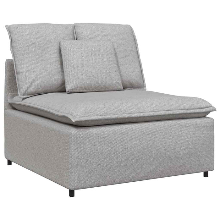 Canapea modulară cu perne, gri nor, textil - WALTI WALTI