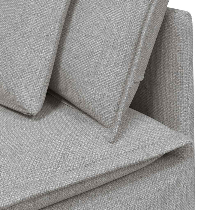 Canapea modulară cu perne, gri nor, textil - WALTI WALTI