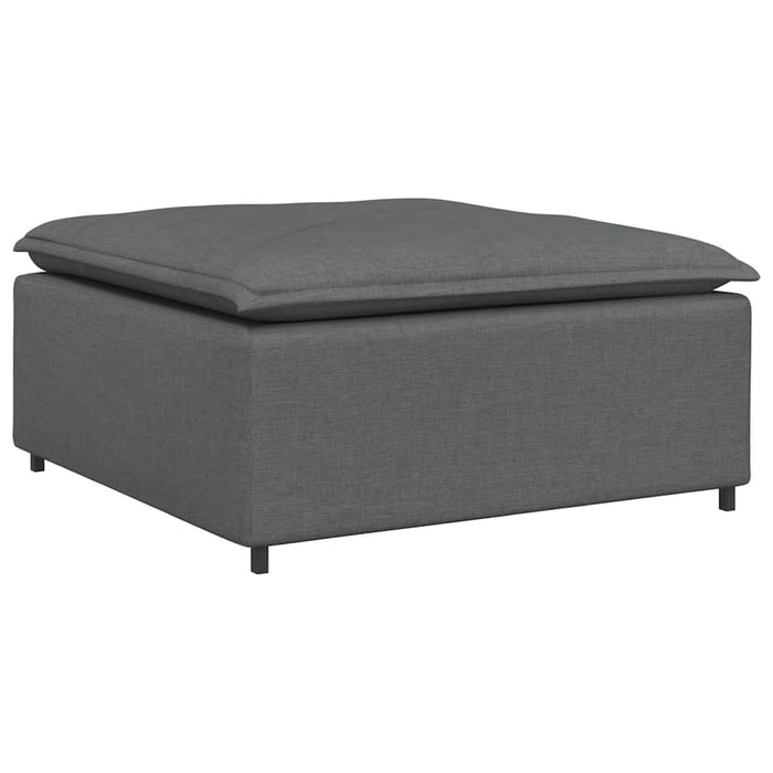 Canapea modulară cu taburet și perne material textil gri închis - WALTI WALTI