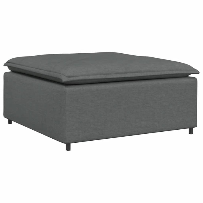Canapea modulară cu taburet și perne material textil gri închis - WALTI WALTI