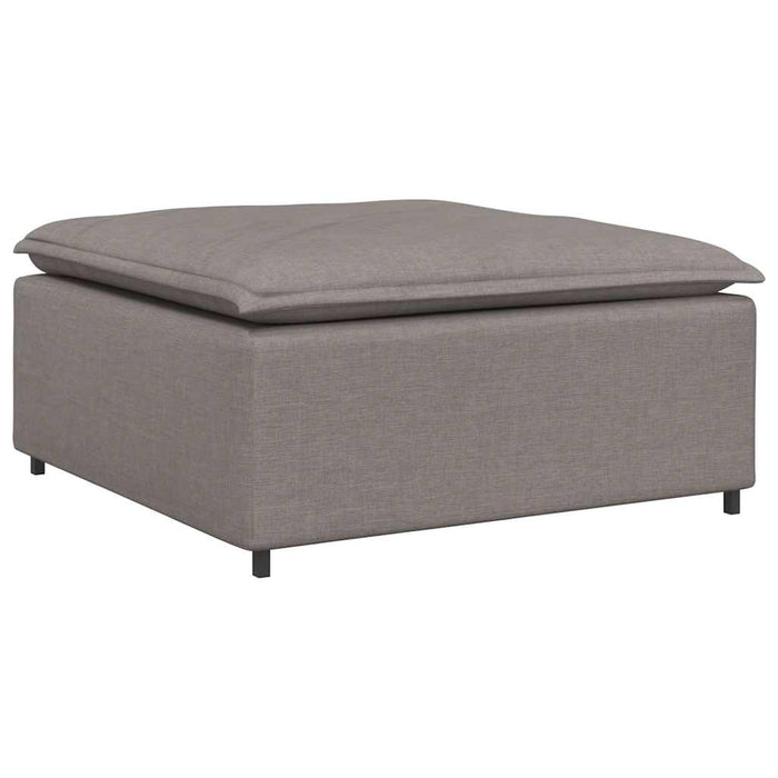 Canapea modulară cu taburet și perne, textil, gri taupe - WALTI WALTI