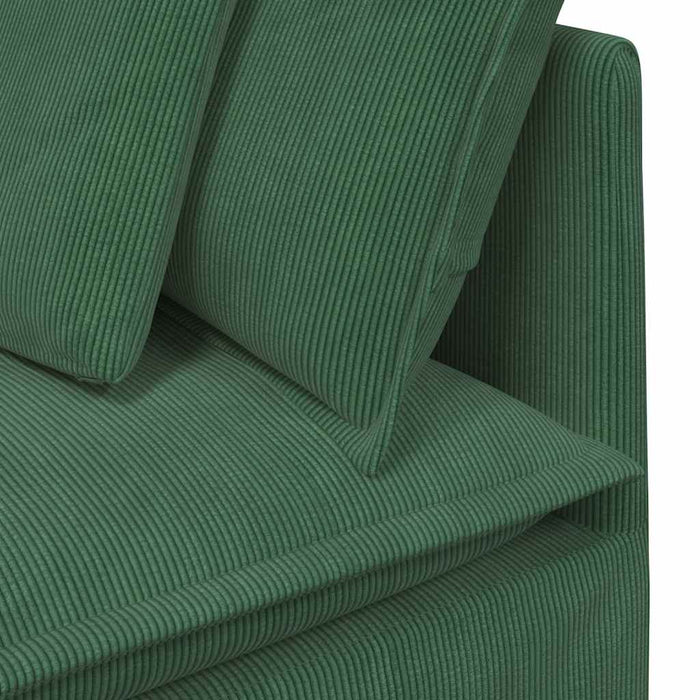 Canapea modulară cu taburet și perne, verde închis - WALTI WALTI