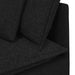 Canapea modulară cu perne, negru, textil - WALTI WALTI