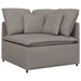 Canapea modulară cu perne, gri taupe, textil - WALTI WALTI