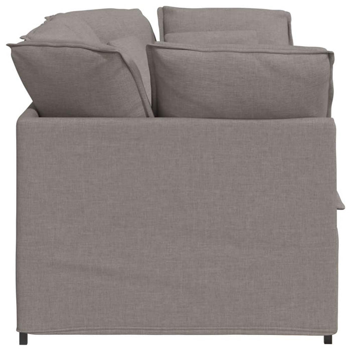 Canapea modulară cu perne, gri taupe, textil - WALTI WALTI