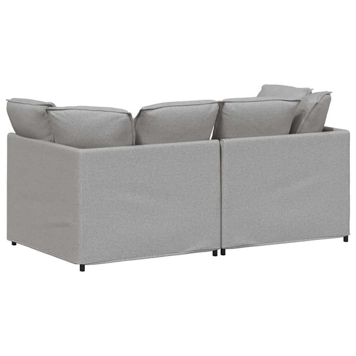 Canapea modulară cu perne, gri nor, textil - WALTI WALTI
